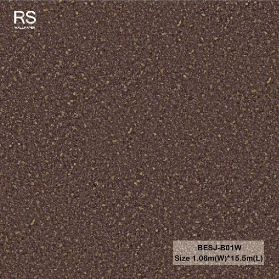 วอลเปเปอร์ลายเม็ดกรวด สีแดงปนน้ำตาล BESJ-B01W
