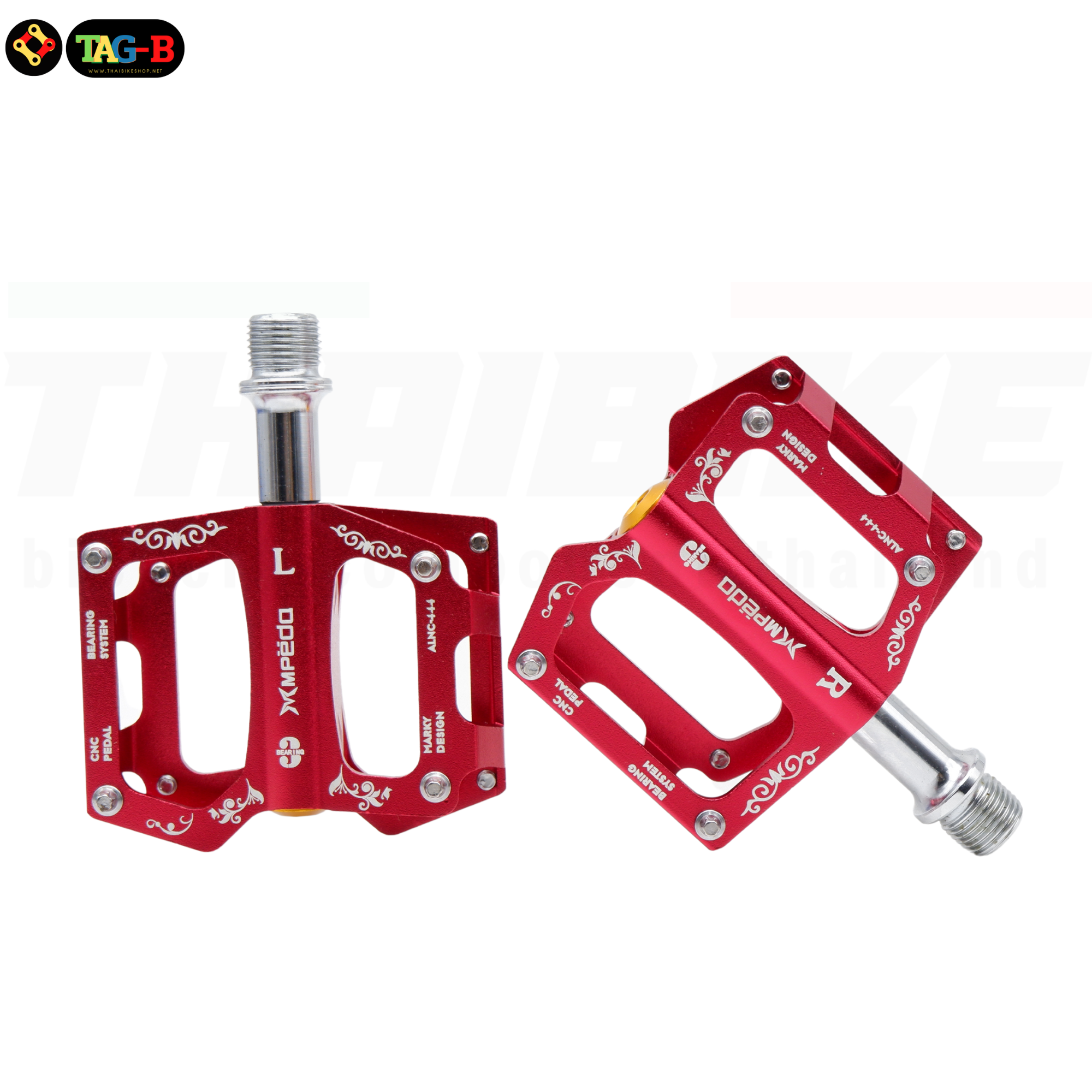 บันไดจักรยานแบบอลูมิเนียมแบริ่งCNC MPEDA ALNC-444