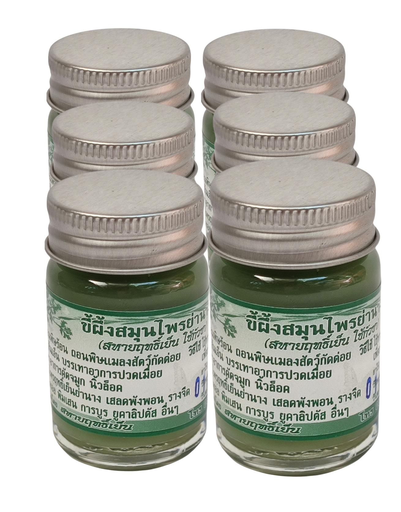 ขี้ผึ้งสมุนไพรย่านาง สหายฤทธิ์เย็น (Pack 15 g. x 6 ขวด)