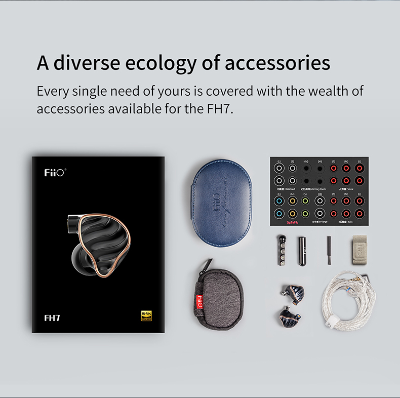 ขาย FiiO FH7 หูฟังระดับ Flagship 5ไดรเวอร์ ไฮบริด (1dynamic + 4Balanced Amature)