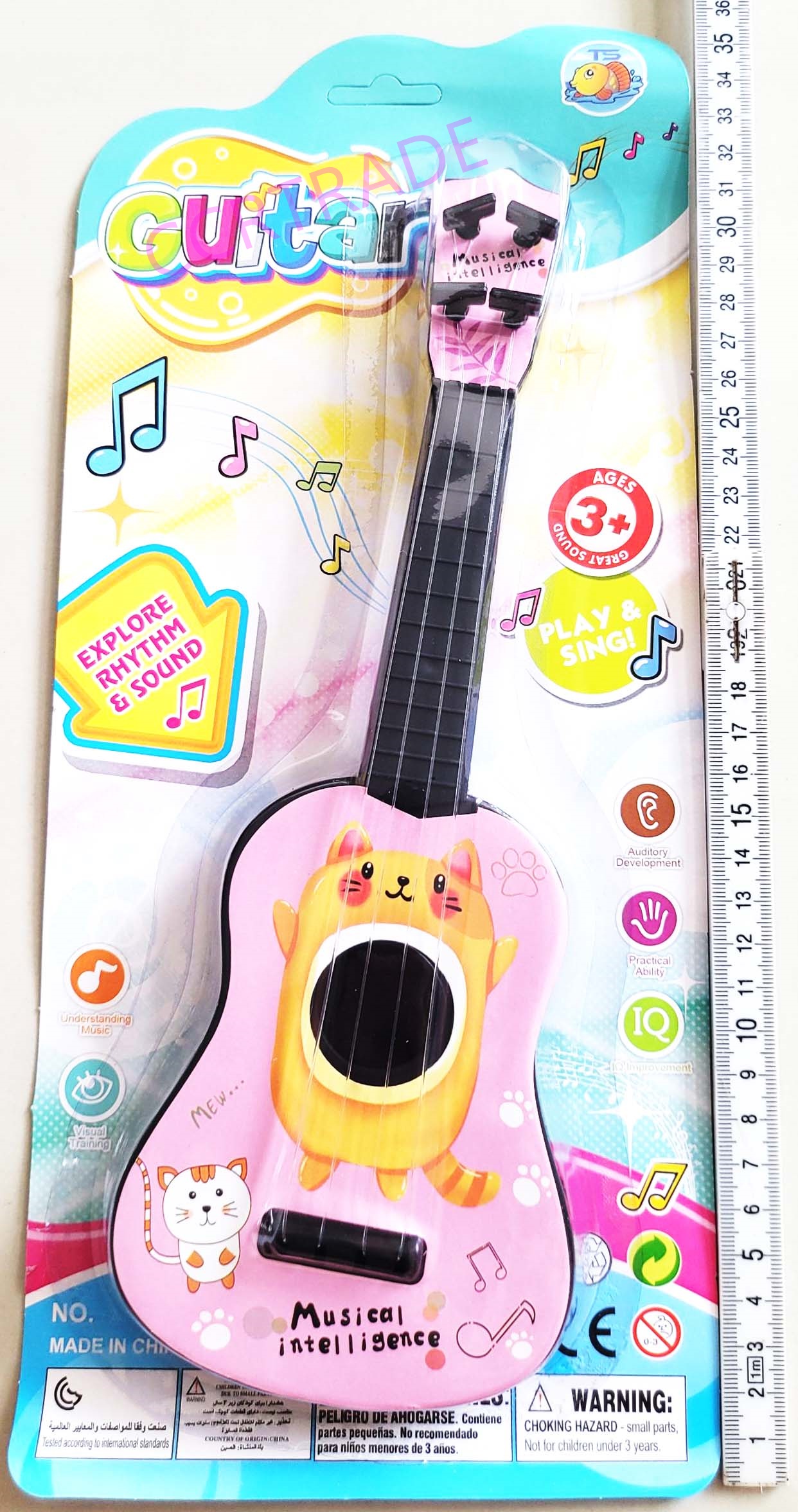 กีตาร์การ์ตูนแผง(รุ่นใหม่) 36.5 ซม.