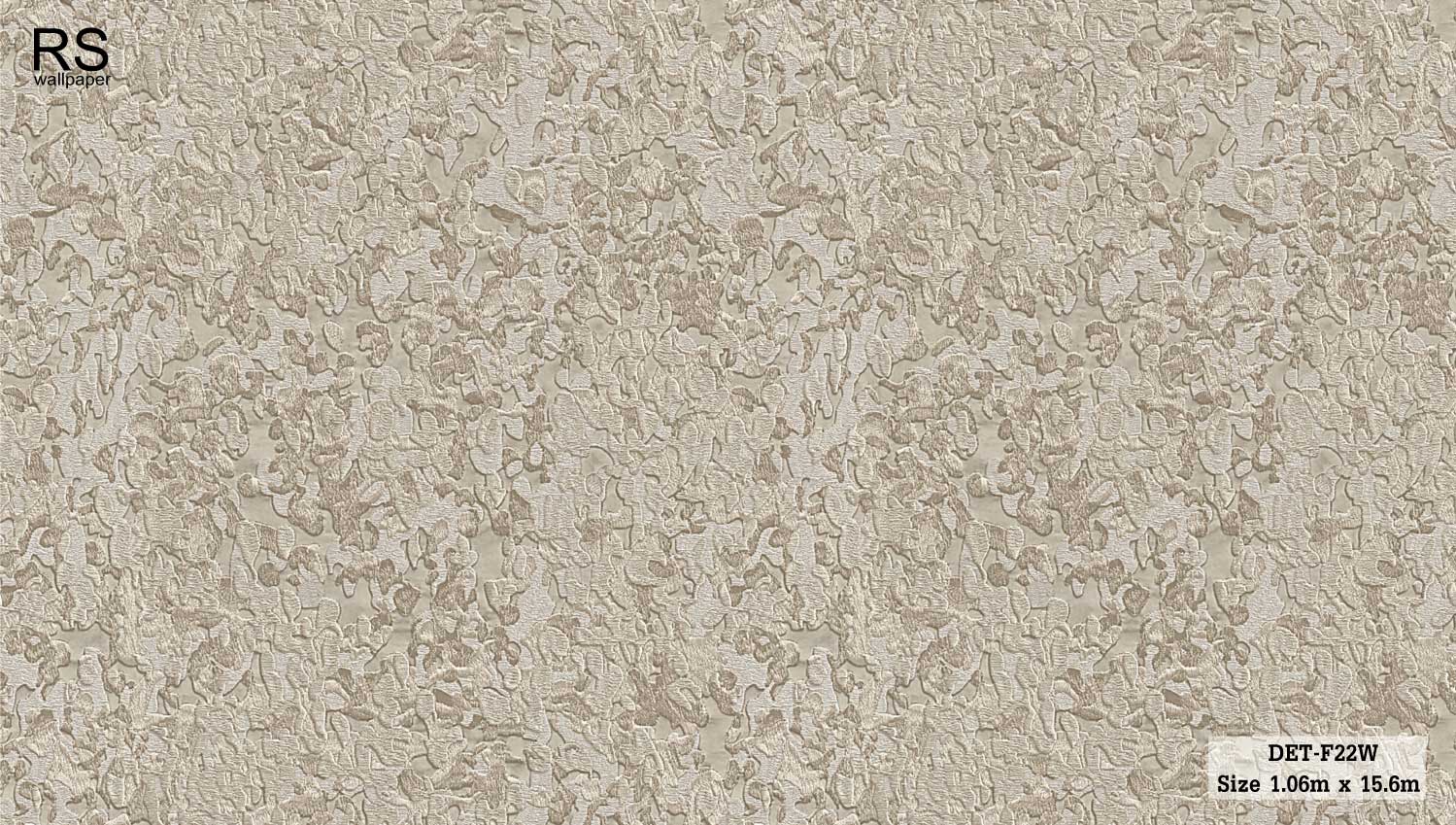 วอลเปเปอร์เทกเจอร์ผ้า ลายเปลือกไม้ สีน้ำตาล DET-F22W