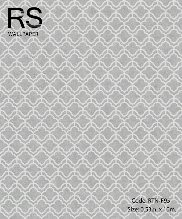 วอลเปเปอร์ลายฉลุโมเดิร์นพื้นสีขาว RTN-F95
