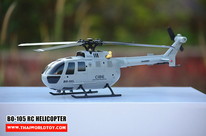 BO-105 RC Helicopter 6G ล็อคระดับบิน
