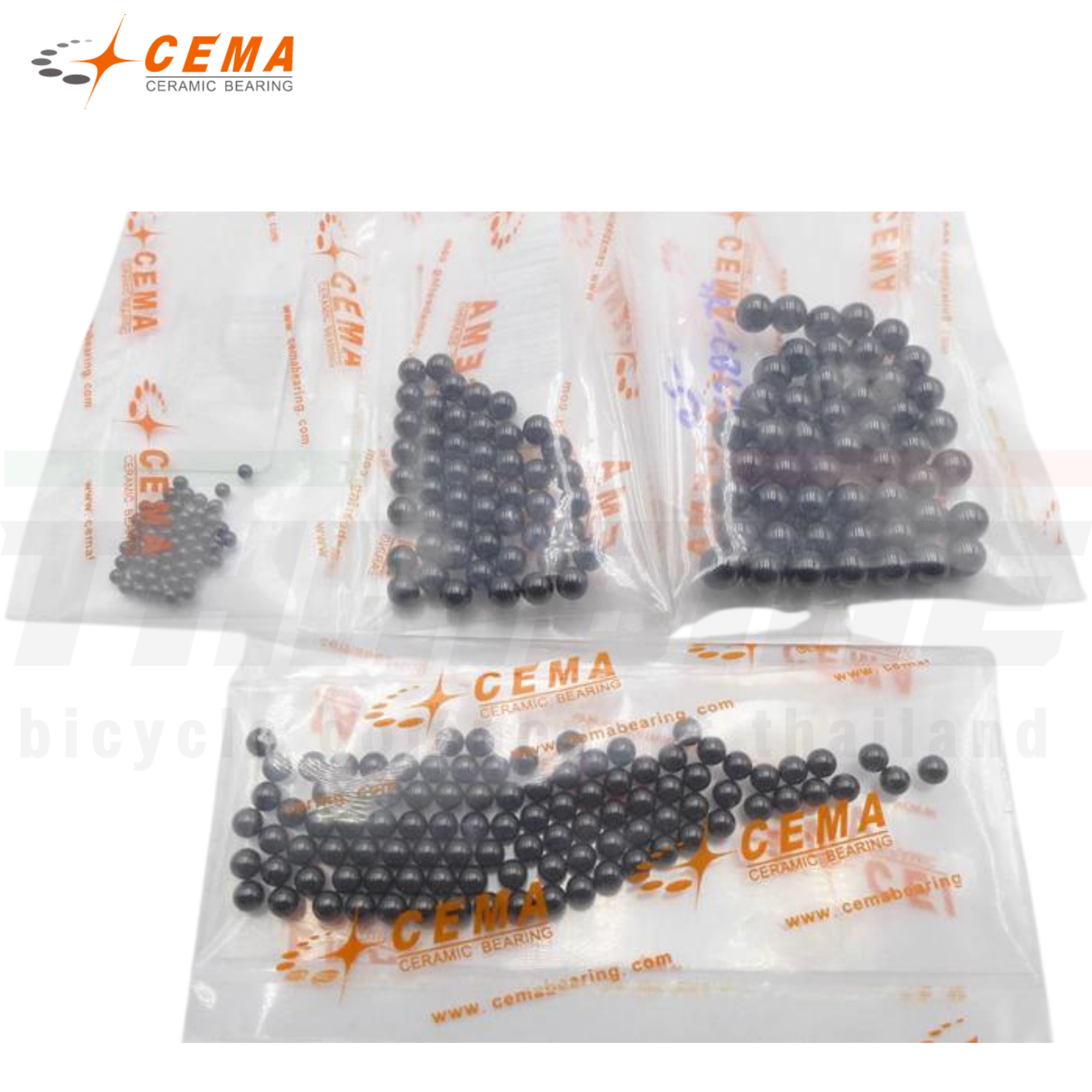 เม็ดเซรามิคสำหรับจักรยาน CEMA 3/32 (2.38mm) 5/32 (3.969mm) 3/16(4.763mm) 15/64 (5.95mm) 1/4 (6.35mm) แบ่งขาย 1 เม็ด