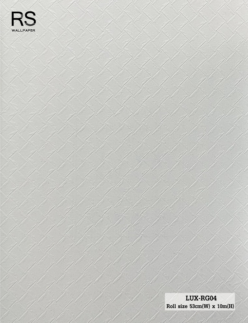 วอลเปเปอร์ลายบุหนัง สีขาว LUX-RG04