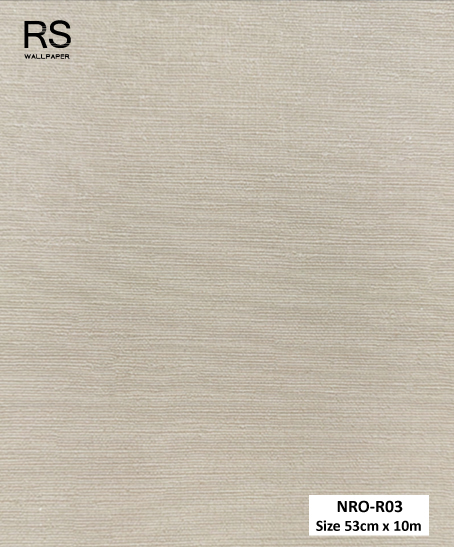 วอลเปเปอร์ สีเทาอมน้ำตาล มีกลิตเตอร์สีทอง NRO-R03