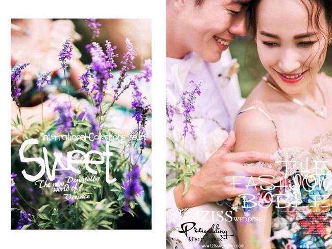 PW316 **พร้อมส่งทั้งเซ็ท** ชุดคู่ถ่ายพรีเวดดิ้ง (prewedding dress) & ชุดแต่งงานแฟนซี (Fancy wedding dress)ชายหญิง "ธีมสีเขียว-ขาว"