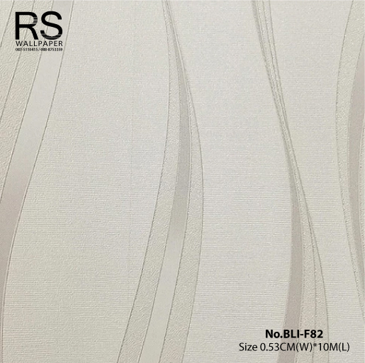 วอลเปเปอร์ ลายเส้นสีเทาเงิน พื้นสีขาว No.BLI-F82