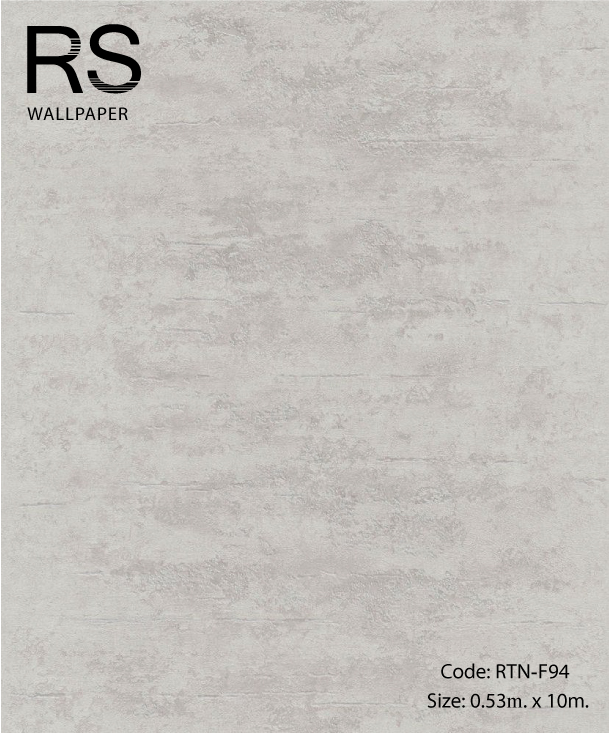 วอลเปเปอร์ลายปูนเปลือย 3D โทนสีเทาเป็นโฟมร่องเป็นสีเงิน RTN-F94
