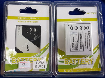 แบตเตอรรี่ Ais LAVA 4.0 iris 500/510 BLV-33 ความจุ 1400 mAh (ส่งฟรี)