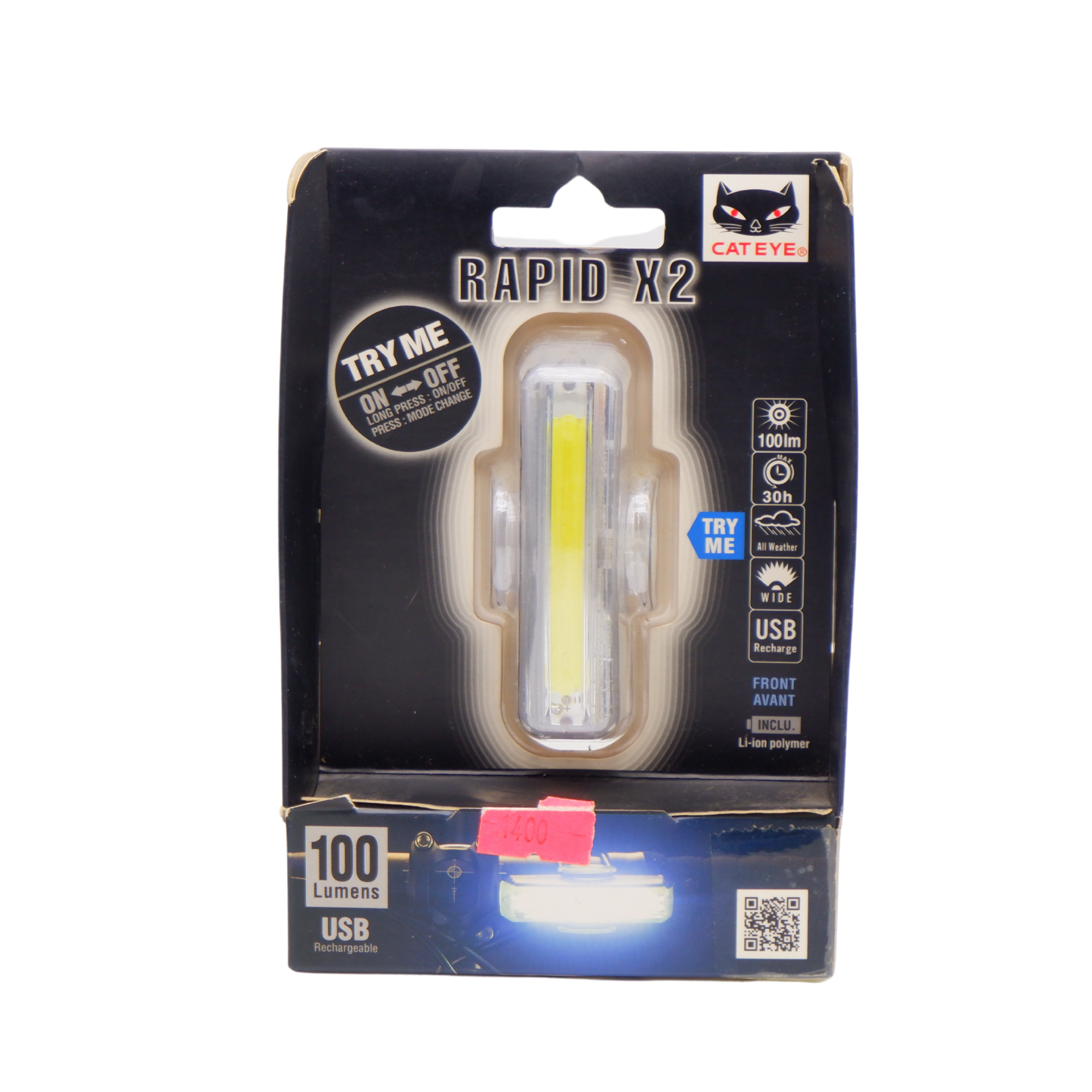 ไฟท้ายจักรยานกระพริบแคทอาย CATEYE RAPID X/RAPID X2/RAPID X3