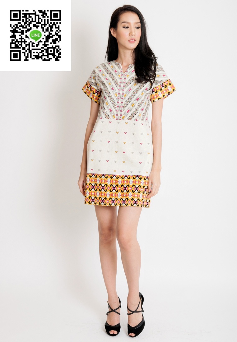เดรสเกาหลีนำเข้า เดรสลำลองสไตน์หรู เดรสเกาหลี ชุดแซกทำงานเกาหลีน่ารักสไตน์วัยรุ่น เดรสทำงานสีครีม Encryption