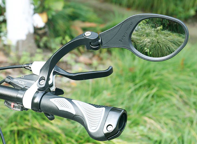 กระจกติดจักรยาน ขายึดอลูมิเนียม เลนส์อลูมิเนียม THAIBIKE