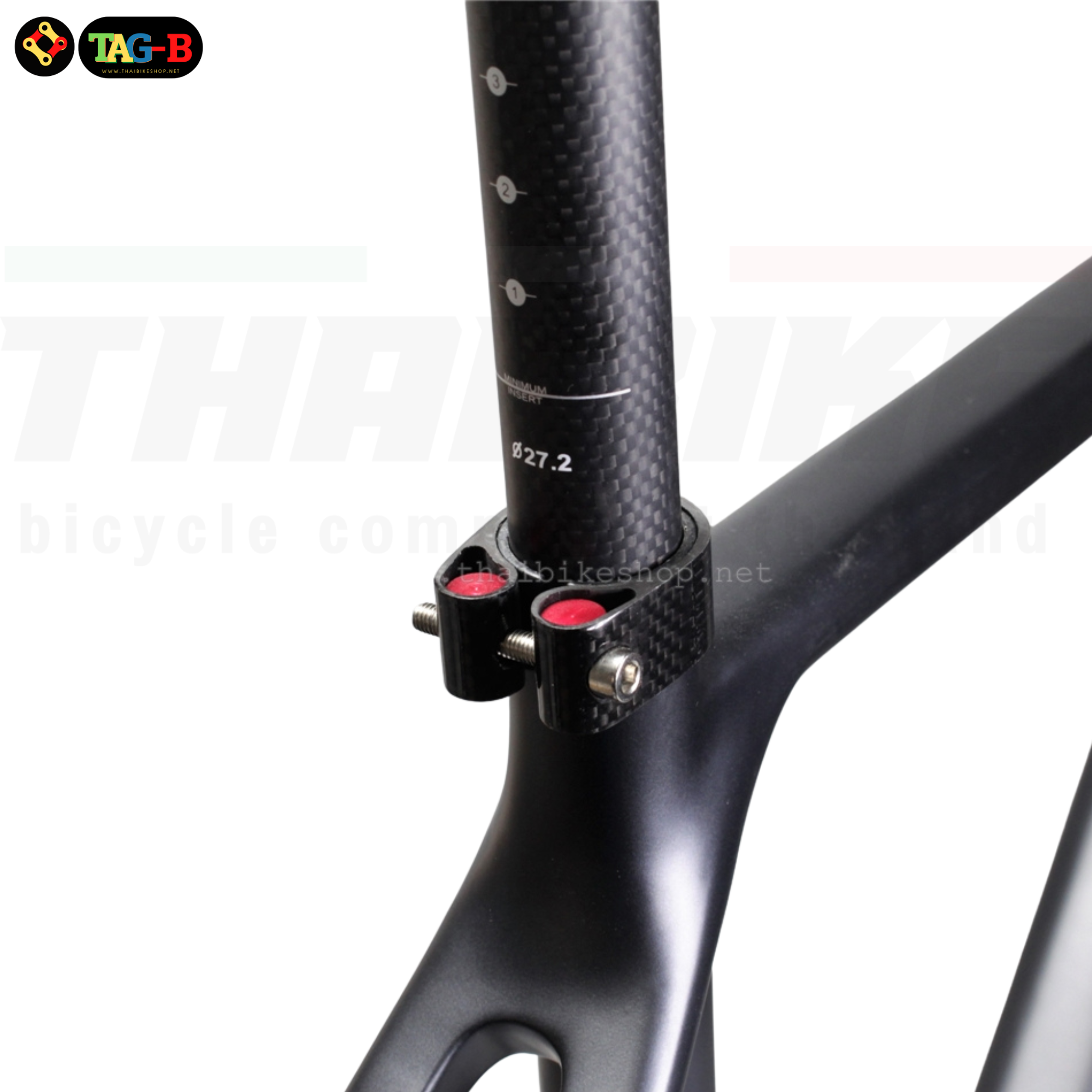 รัดหลักอานคาร์บอน EC90 รัดหลักอานจักรยานแบบปลดช้า 34.9/31.8