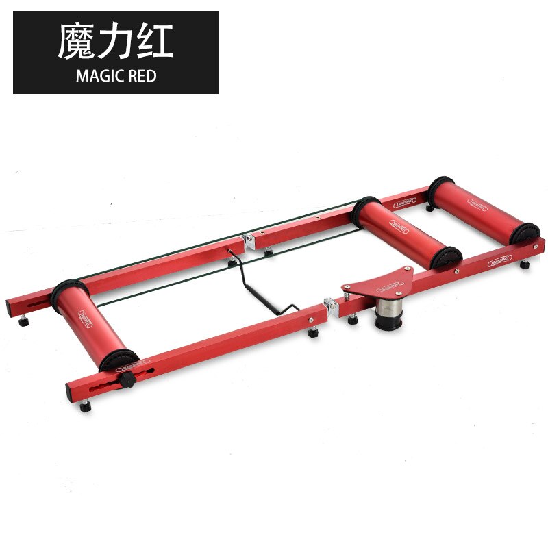 เทรนเนอร์สามลูกกลิ้ง RASSINE Bike Rollers Indoor Exercise Bicycle Roller Trainer Stand Aluminum Alloy