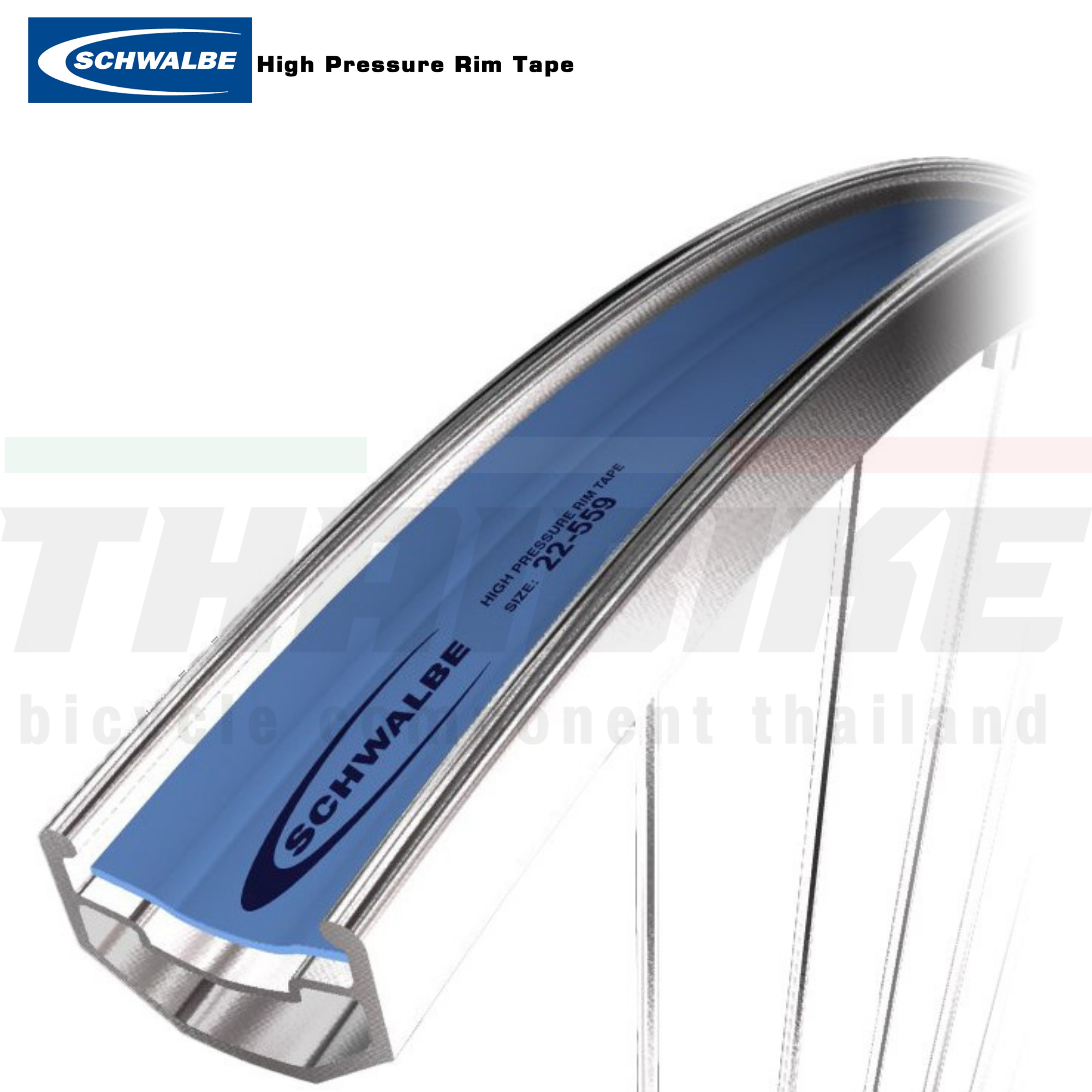 ยางรองขอบล้อจักรยานสำหรับแรงดันสูง Schwalbe High Pressure Rim Tape 20-584 (27.5 inch MTB)