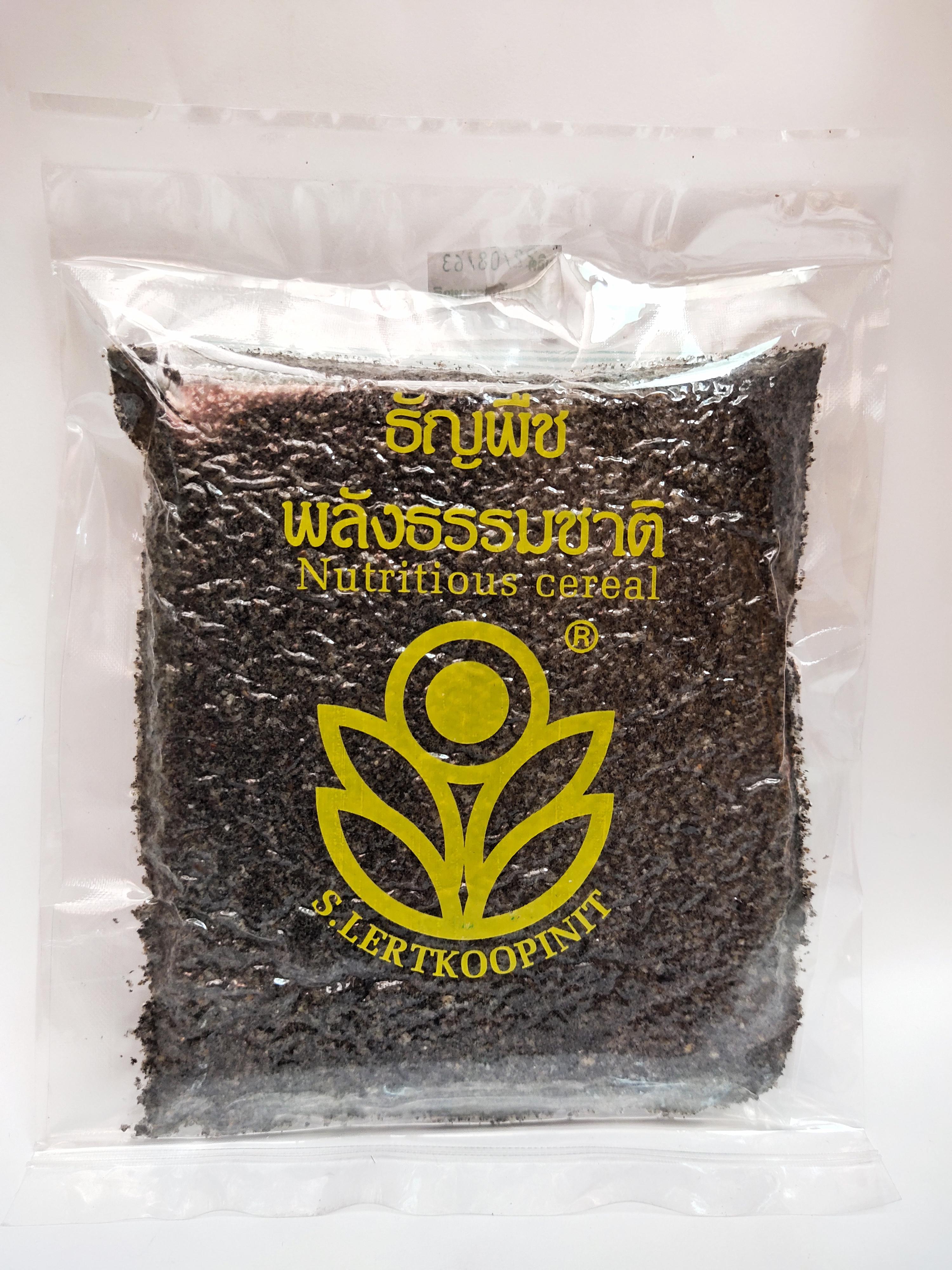 งาดำคั่ว-บด (Roasted Ground Sesame) ธัญพืชพลังธรรมชาติ บรรจุ 120 กรัม