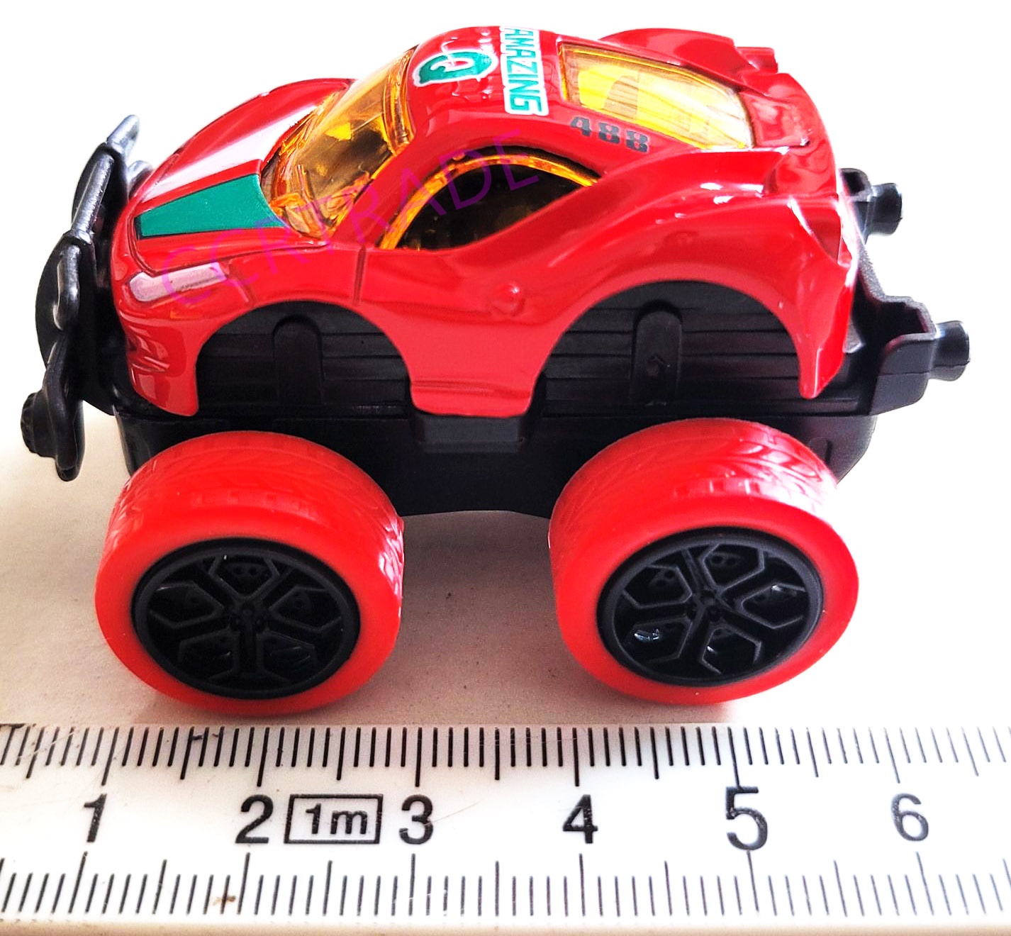 รถเหล็กออฟโร๊ดสีสด มีลานกล่อง 42 ซม.(1x24)