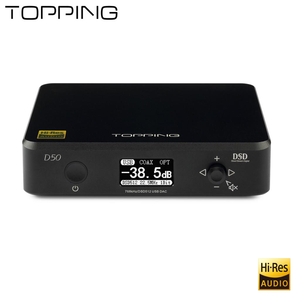 ขาย TOPPING D50 DAC ตั้งโต้ะระดับ Hi-Res รองรับ DSD512 , iOS , Android , Windows , MAC