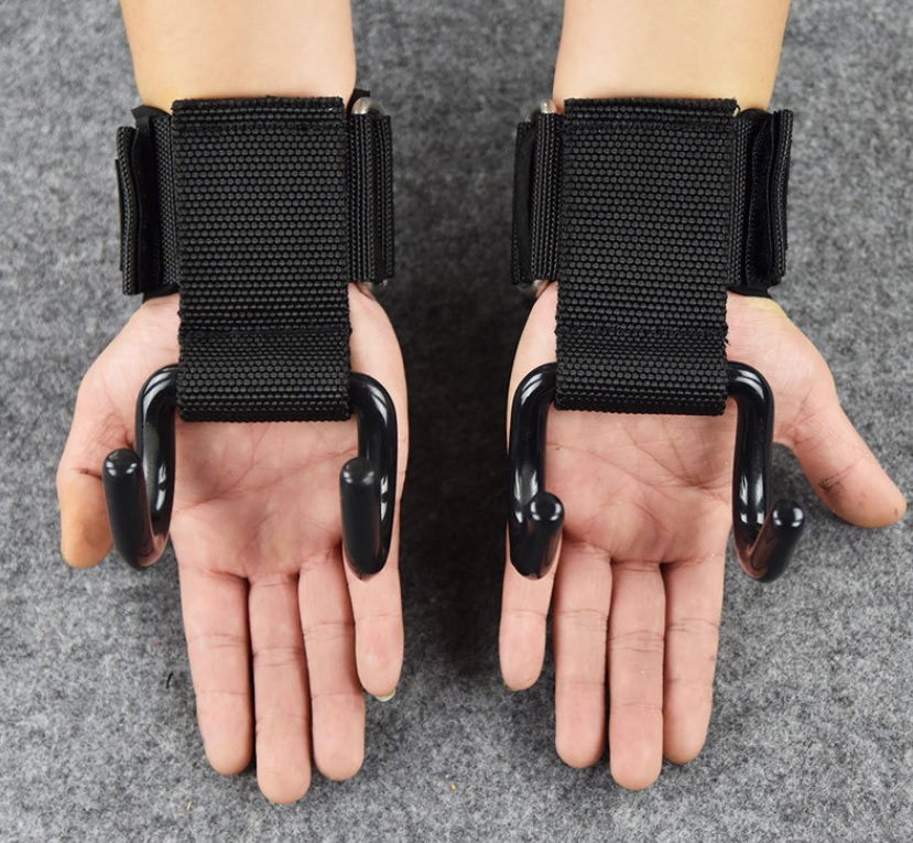 สแตรปส์รัดข้อมือยกน้ำหนัก แบบมีตะขอ Valeo Weight Lifting Hooks