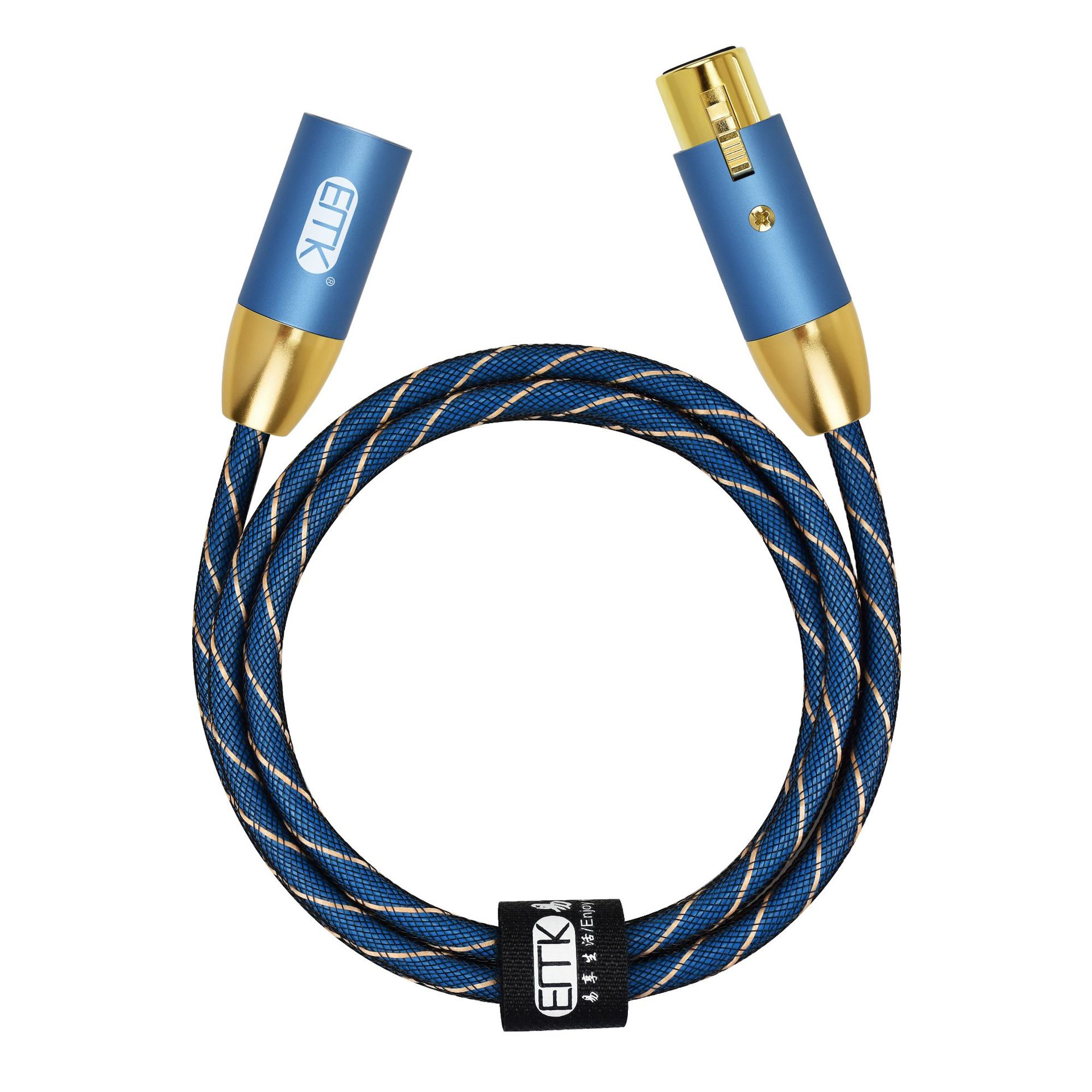 ขาย ERTK XLR สายเกรดพรีเมี่ยม สายถักสำหรับ Cannon ตัวผู้ ไปตัวเมีย