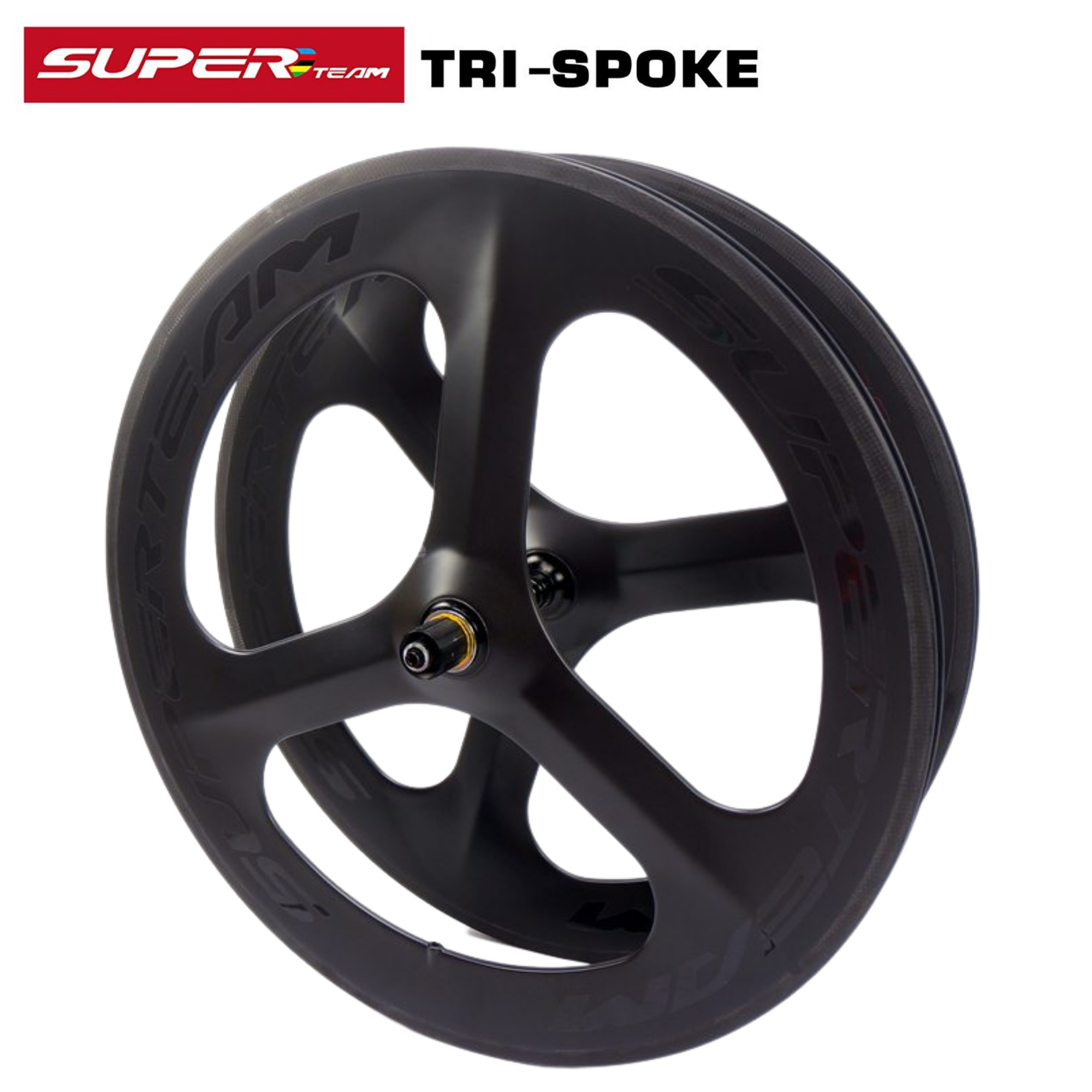 ล้อจักรยานคาร์บอน 3 ก้าน 700C SUPERTEAM TRI SPOKE สามก้าน ล้อคาร์บอน ประกันยาว