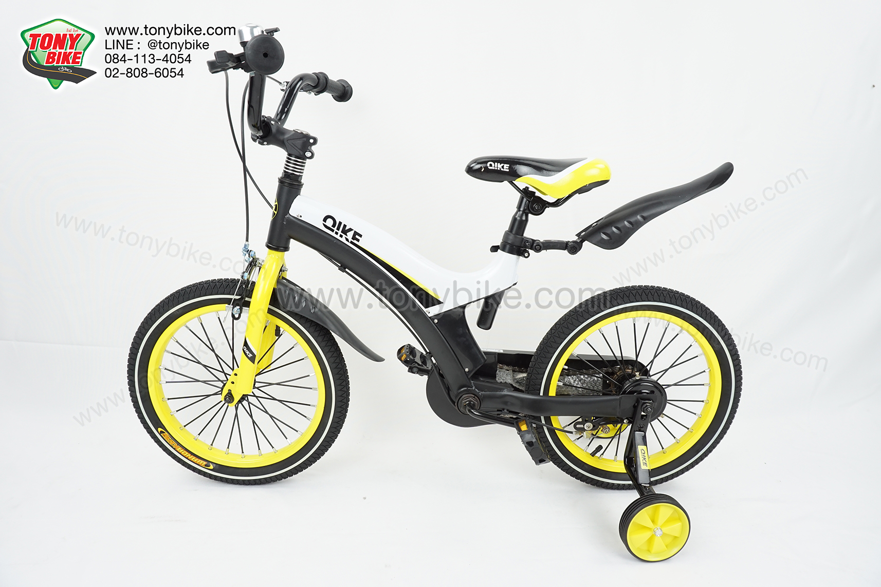 จักรยานเด็กเฟรมโค้ง ดำเหลือง