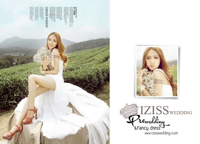 PW071 - **เลิกผลิตค่ะ** ชุดคู่ถ่ายพรีเวดดิ้ง (prewedding dress) & ชุดแต่งงานแฟนซี (Fancy wedding dress)ชายหญิง "ธีมสีขาว-ดำ"