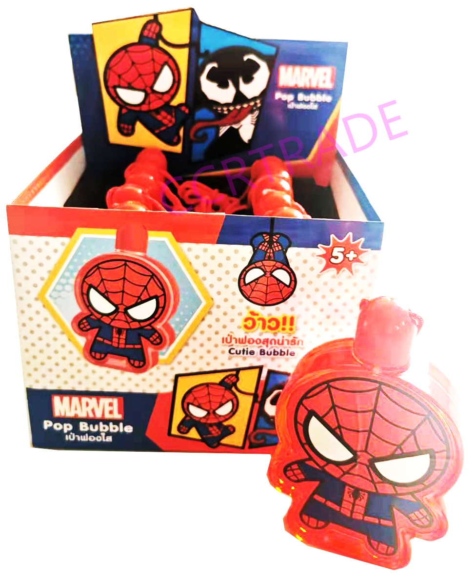 เป่าฟองใสสไปเดอร์แมน(รุ่นใหม่) 8x12.5 ซม.(ลิขสิทธิ์แท้)