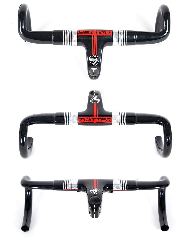 แฮนด์จักรยานเสือหมอบคาร์บอน TW ทวิสเตอร์ integrated Carbon Fiber อินทริเกตุ
