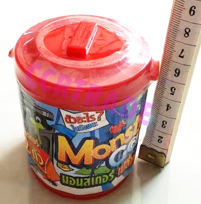 มอนสเตอร์ 2 ชิ้นเปลี่ยนสีกระปุก 6x7 ซม.