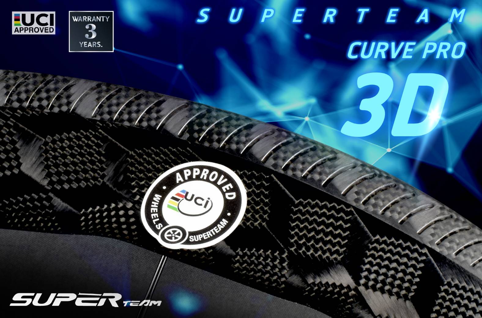 ล้อจักรยานเสือหมอบคาร์บอน SUPERTEAM CURVE PRO CERAMIC ล้อที่เร็วที่สุด