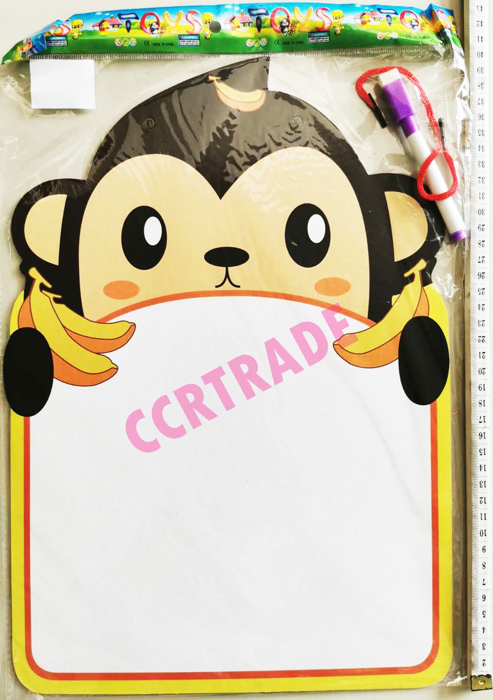 กระดานไวท์บอร์ดการ์ตูน ABC (มีสายห้อย) 27.5x40 ซม.