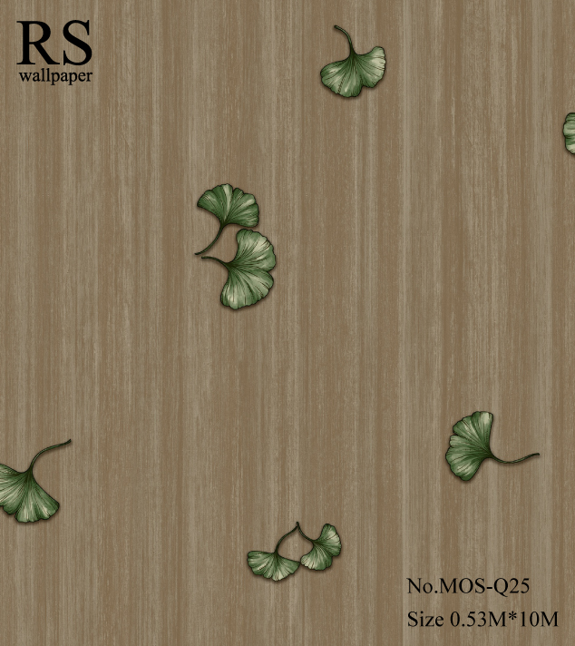 วอลเปเปอร์ลายใบไม้สไตล์วินเทจ คลาสสิค MOS-Q25