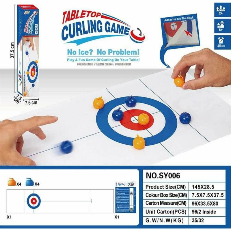 Curling Tabletop Game เกมปาเป้า เกมสไลด์ให้ตรงเป้า เกมครอบครัว พร้อมส่งจากไทย