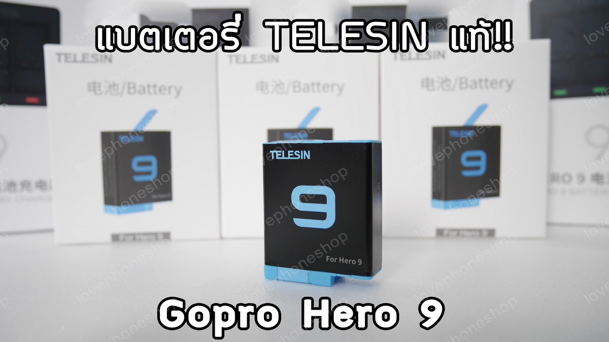 Telesin ของแท้!! แบตเตอรี่ Gopro Hero 10 Black ,9 Black Battery