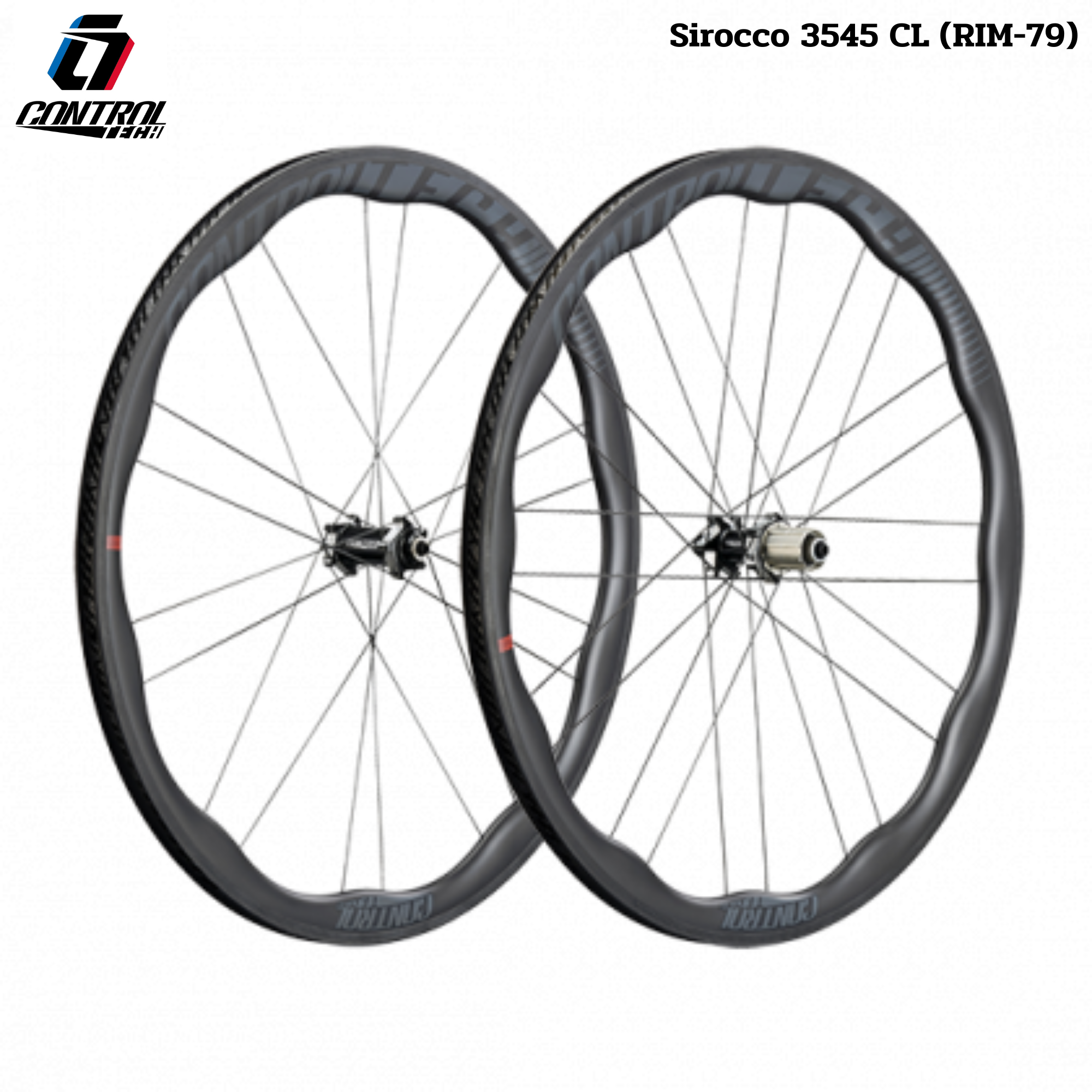 ชุดล้อจักรยานเสือหมอบคาร์บอน CONTROLTECH Sirocco 3545 CL (RIM-79)