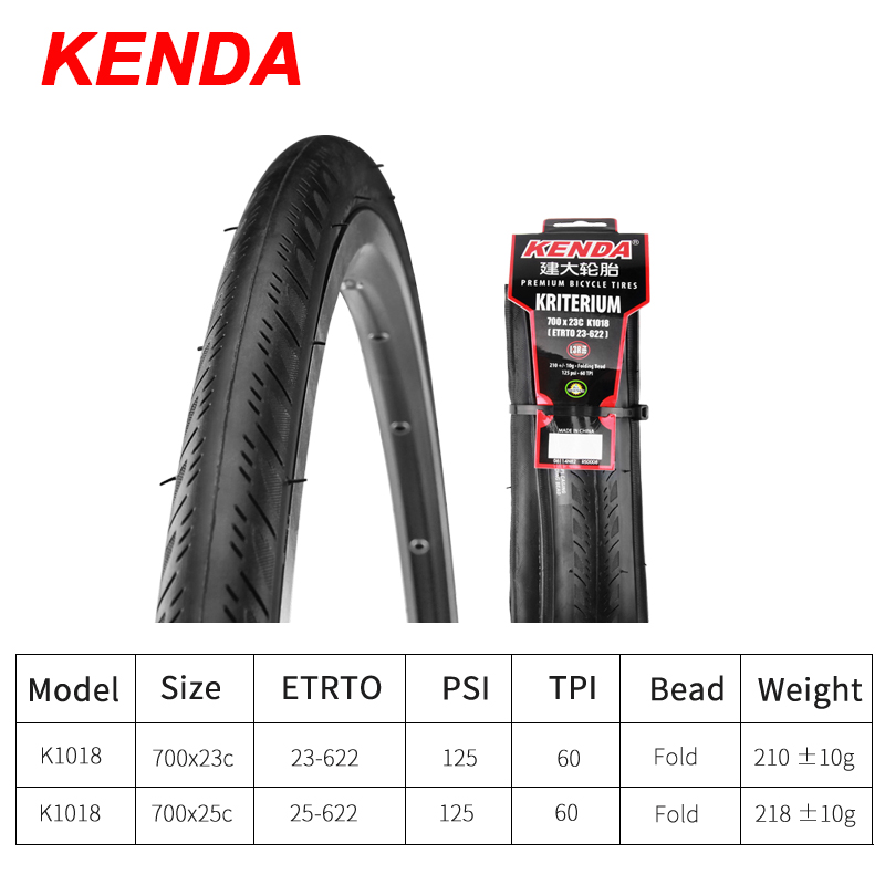 ยางนอกจักรยานขอบพับ Kenda 700C K1018 700x23 700x25 ยางรถจักรยานกันหนาม JILUER