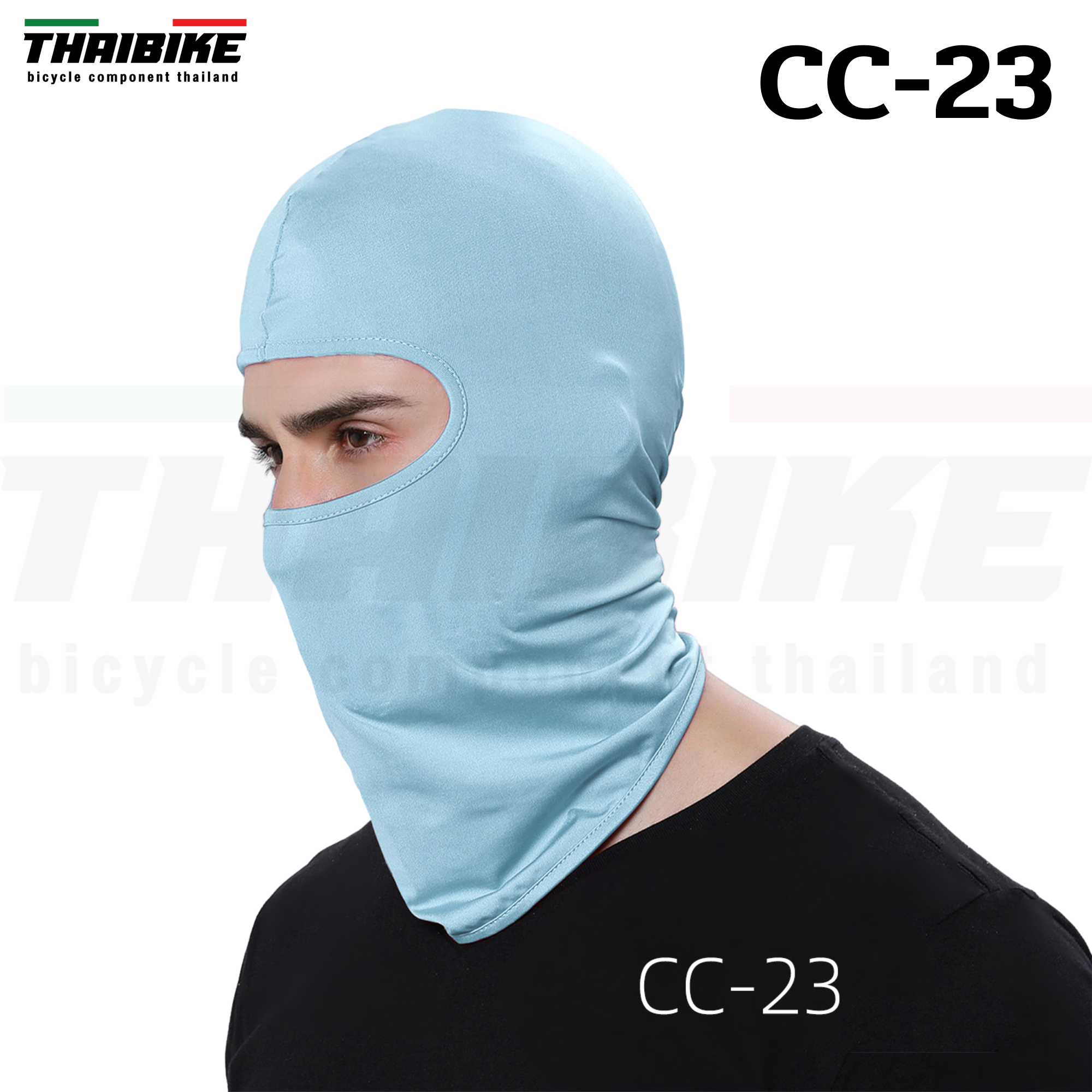 โม่งเต็มใบ ผ้าคลุมหัวกันเหงื่อ ปั่นจักรยาน ออกกำลังกาย ขี่มอเตอร์ไซต์ ผ้ารองหมวกกันน็อค THAIBIKE