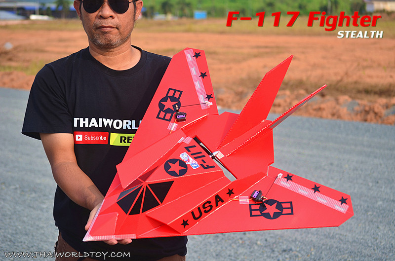 F-117 Stealth Rc 800mm.ชุดพร้อมบิน