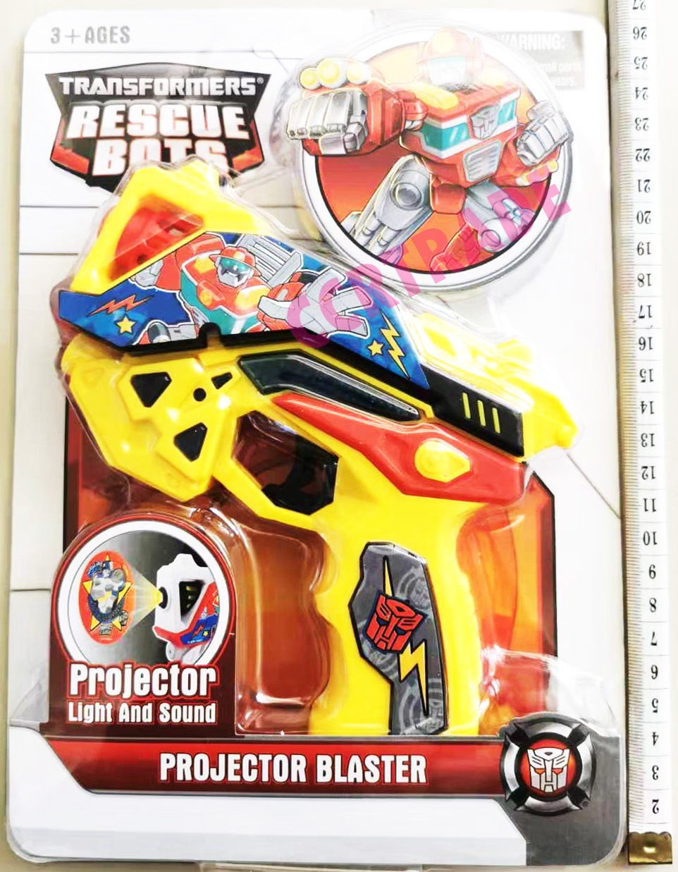 ปืนทรานฟอร์เมอร์ฉายภาพ มีเสียง มีไฟแผง 19x26.5 ซม.(ลิขสิทธิ์แท้)(1x3)