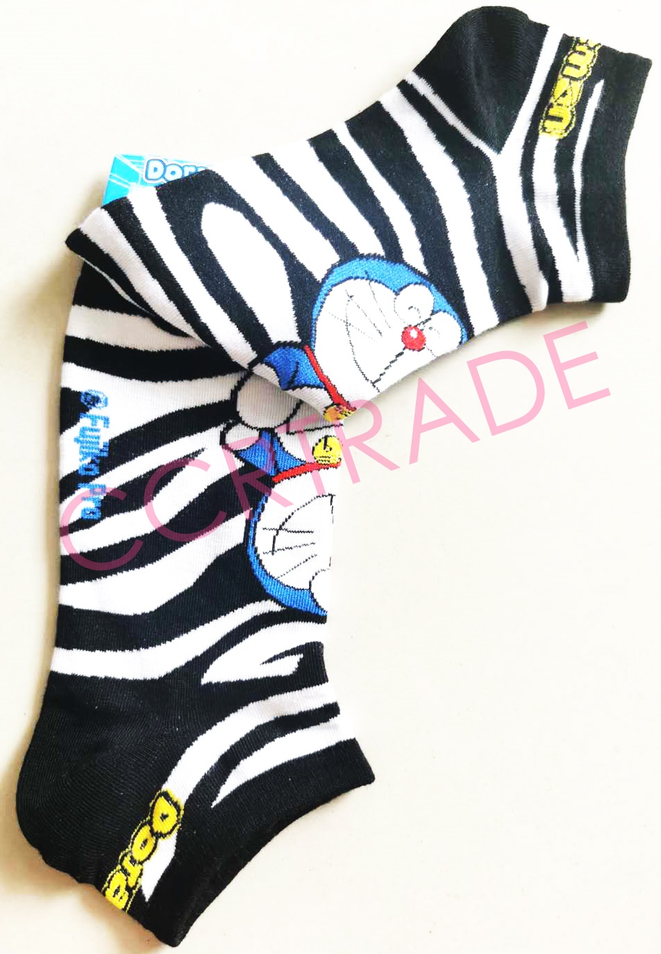 ถุงเท้าโดเรม่อนตาตุ่ม SET-3(ลิขสิทธิ์แท้) Free size(ลายเปลี่ยนไปเรื่อยๆ)