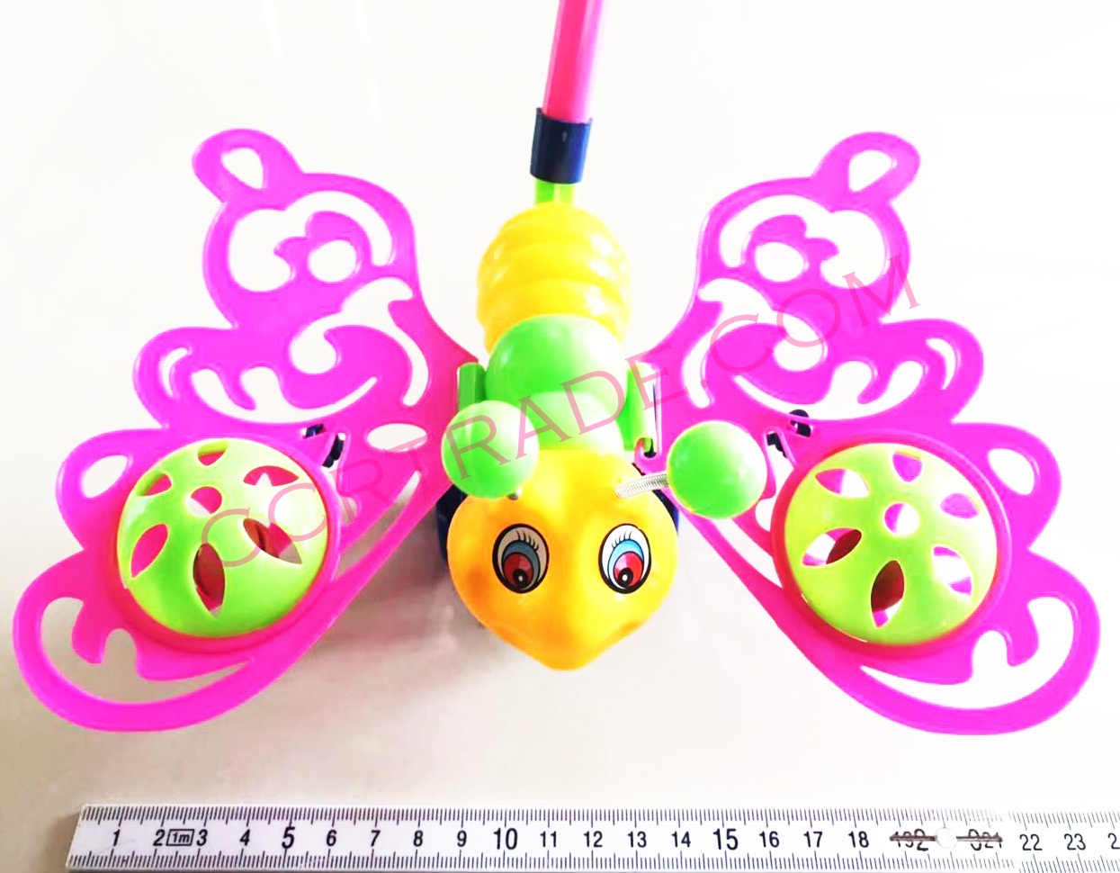 ผีเสื้อไม้เข็นจัมโบ้ มีเสียง 21x53 ซม.