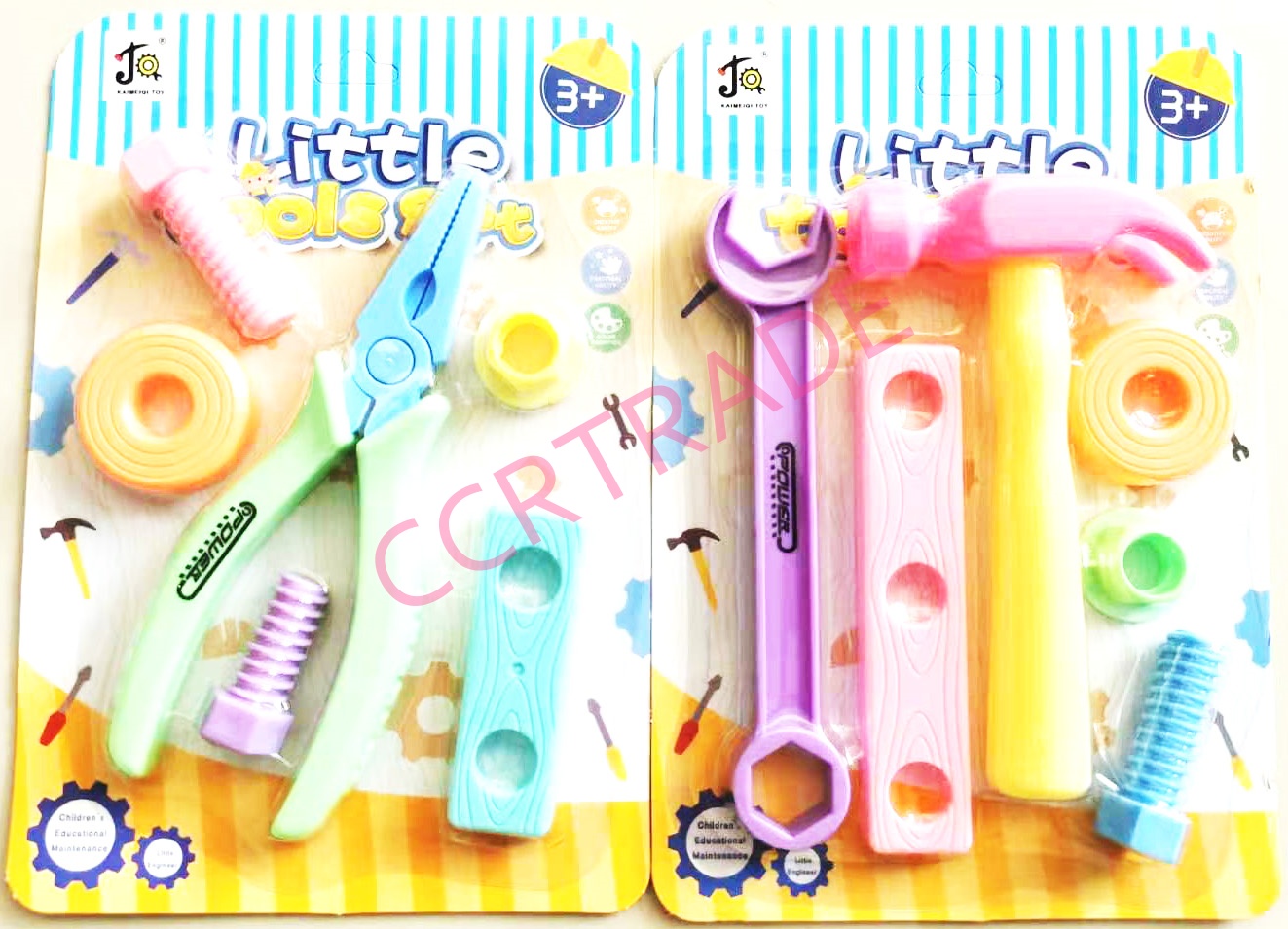 ชุดเครื่องมือช่างสีหวานแผง 22 ซม.