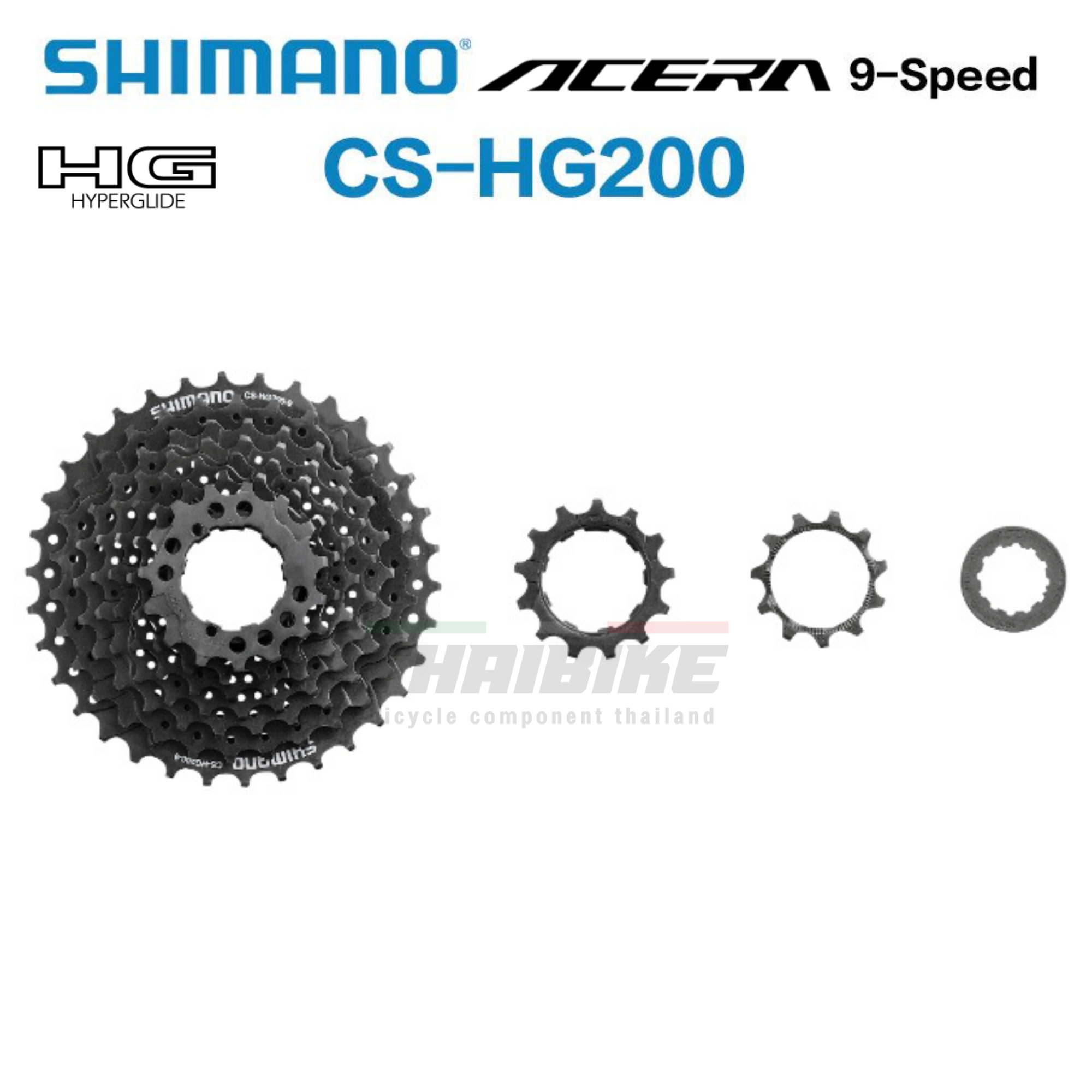 สเตอร์ เฟืองจักรยานแบบสวม SHIMANO ACERA CSHG200-9 9-SPD