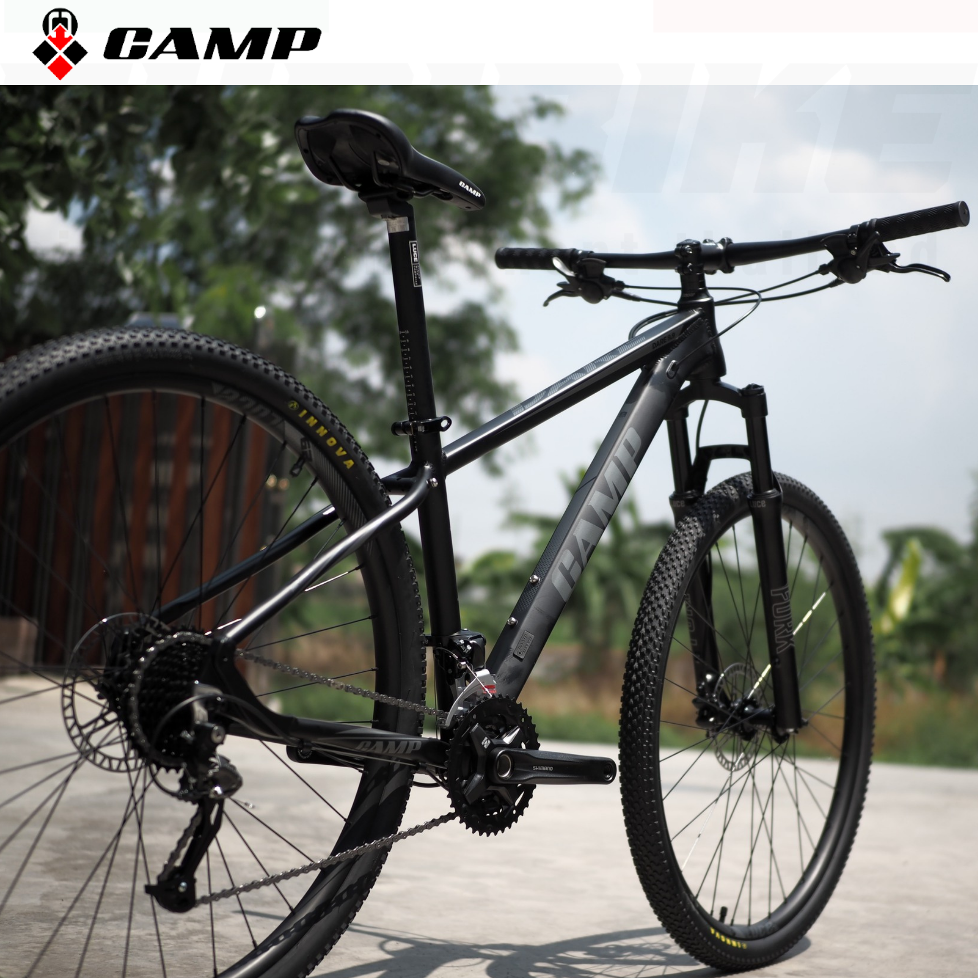 ล้อ 29 จักรยานเสือภูเขาเฟรม TOP อลูมิเนียมยี่ห้อ CAMP รุ่น DARE9.9 BOM เกียร์ SHIMANO ALTUS