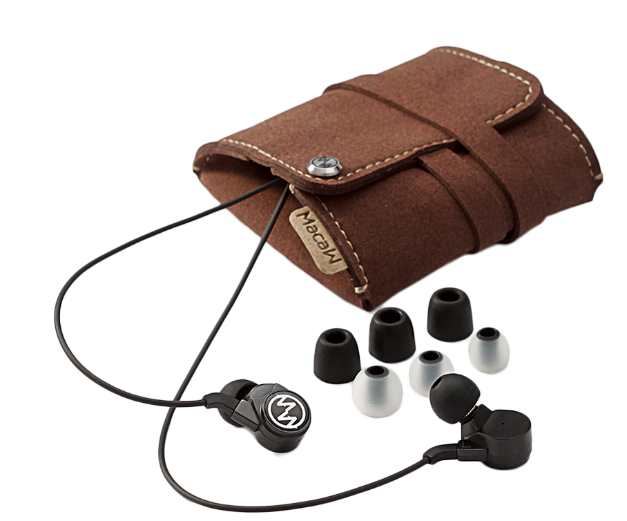 ขาย Macaw GT100S หูฟังระบบ inverted dynamic driver ตัวแรกของโลก รองรับมือถือ Smartphone (สีดำ)