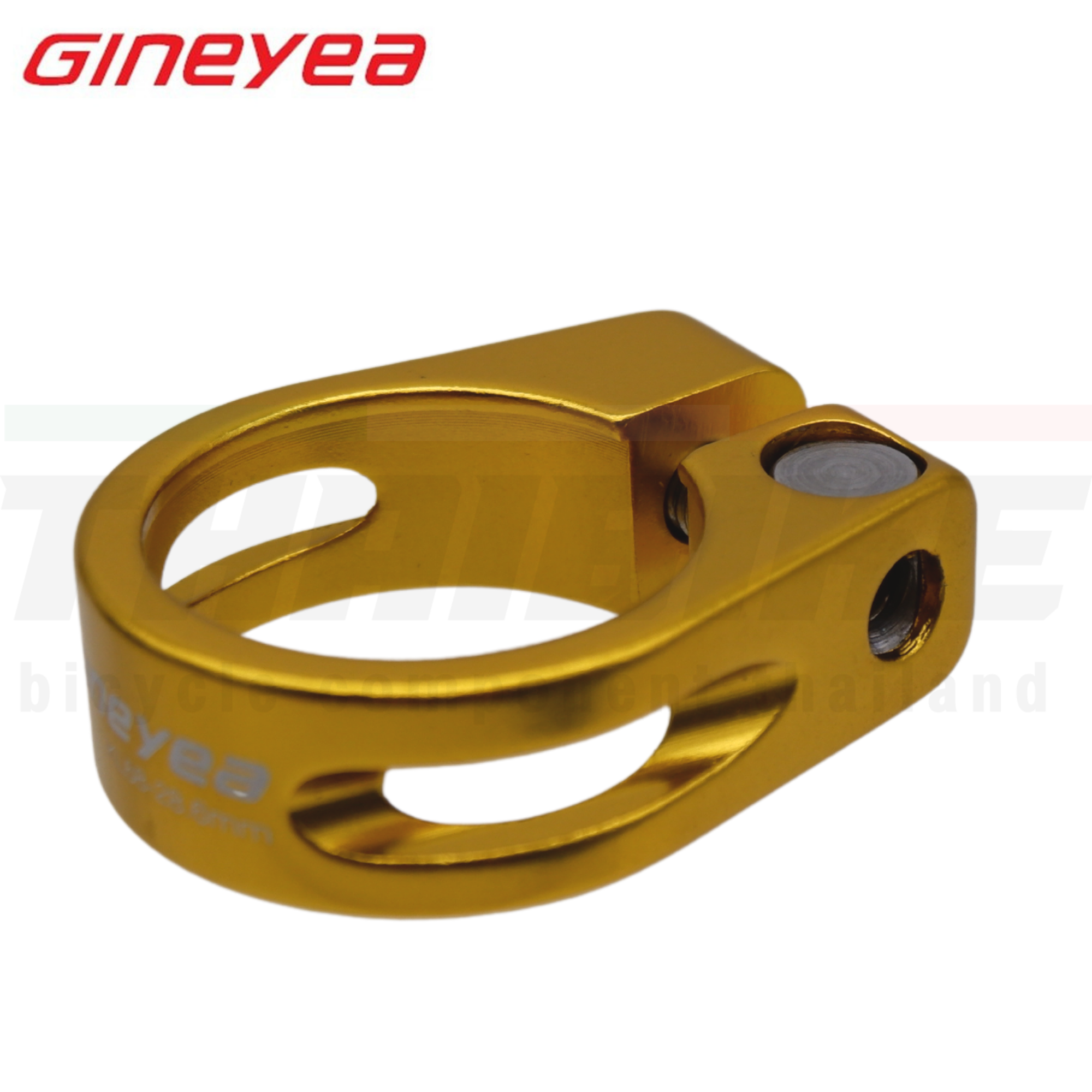 รัดหลักอานจักรยานอลูมิเนียม แบบขันน็อต GINEYEA 28.6mm/30.2mm/31.8mm/34.9mm