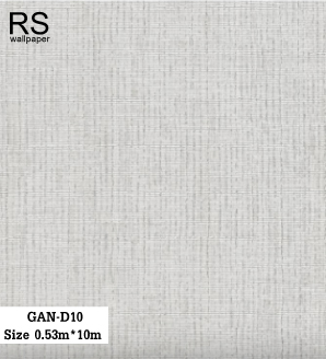 วอลเปเปอร์สีเทาอ่อนแทรกสีเงิน GAN-D10